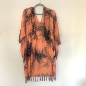 Orange and black shawls
